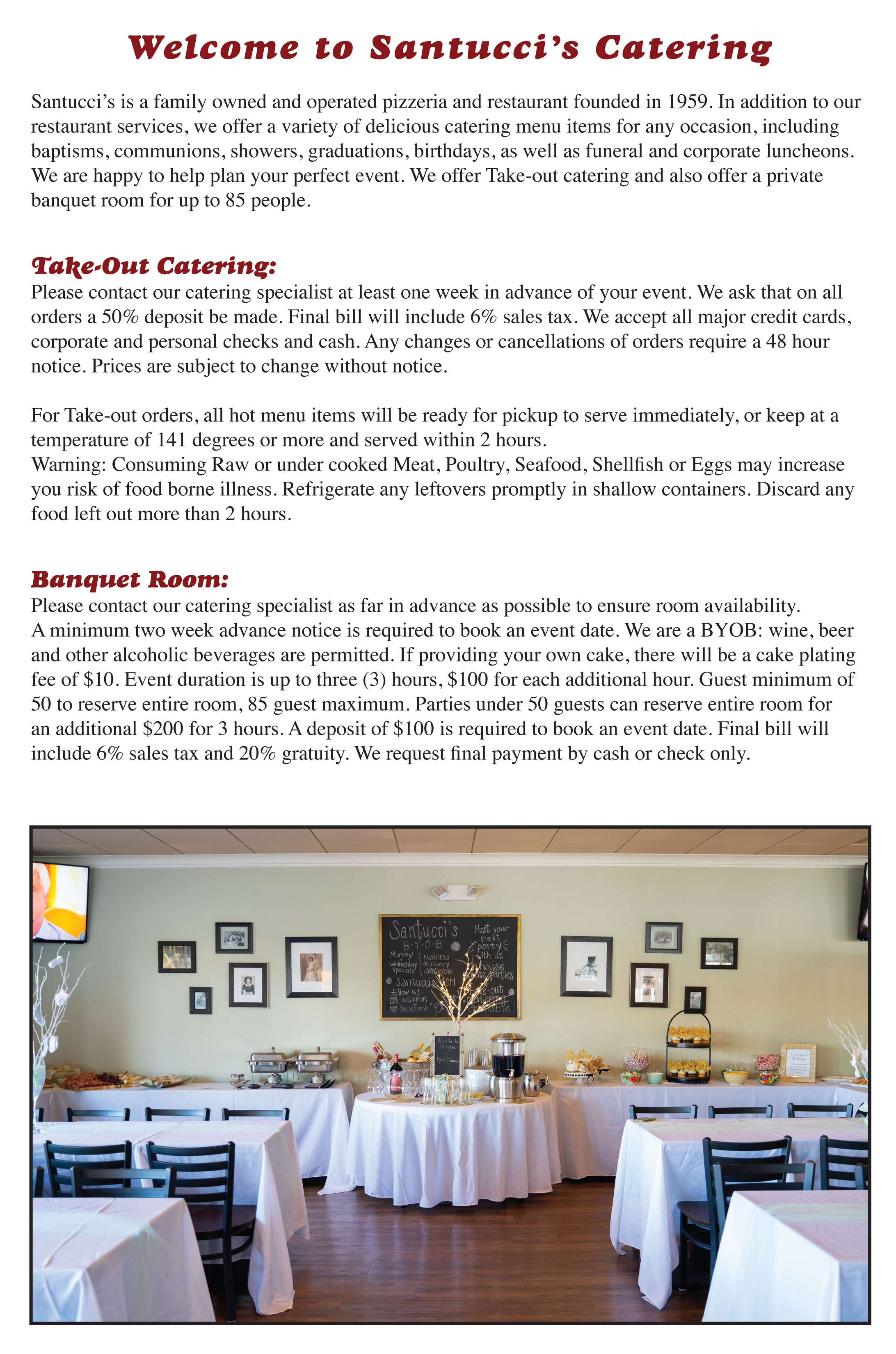 Santuccis catering warminster